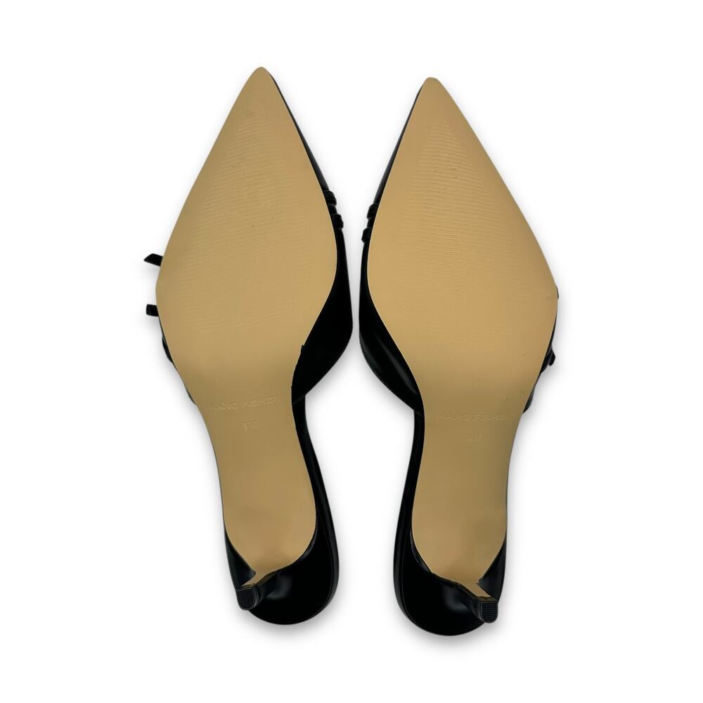 Marc Fisher Women's Amilia Kitten Heel Mule Pumps Size 9 Black Pointed Toe - Picture 12 of 13